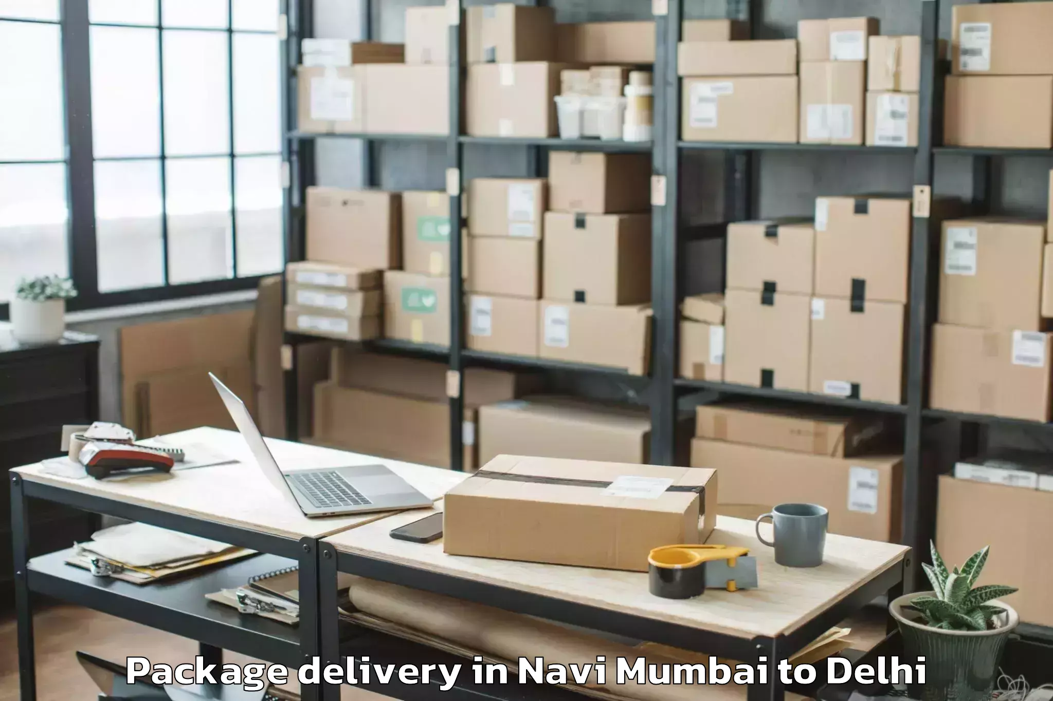 Expert Navi Mumbai to Seema Puri Package Delivery